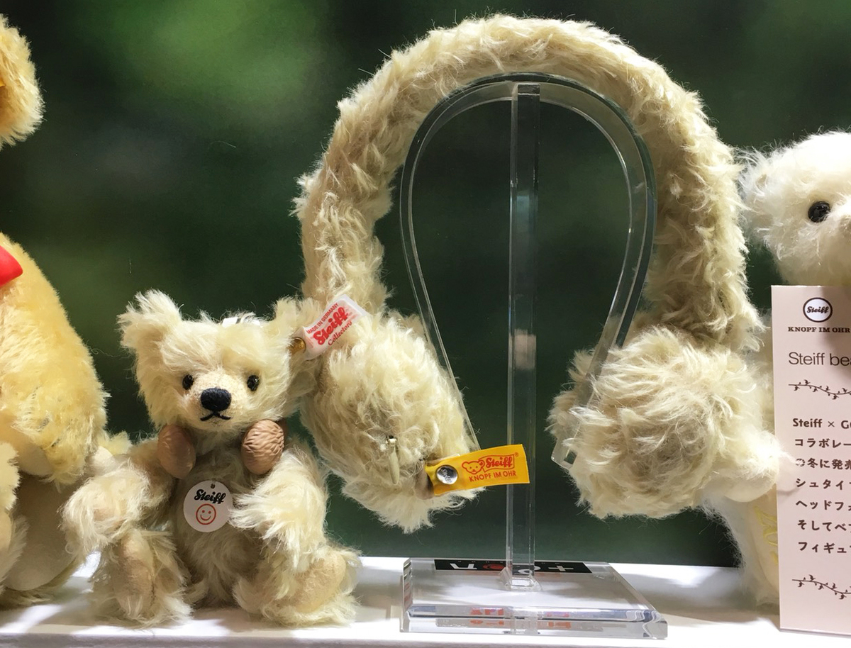 グッスマ、テディベアのシュタイフとコラボしたヘッドホン。もふもふな