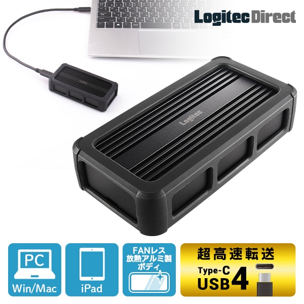 USB 4 M.2 NVMe ポータブル SSD 外付け ケース Type-C PCIe Gen3/Gen4