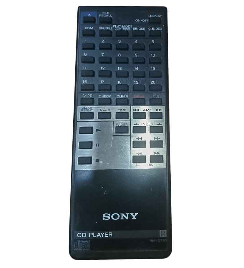 SONY RM-D770, RM-D771 - compatible General-branded remote control