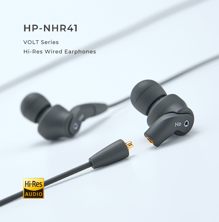 HP-NHR41 VOLTシリーズ ハイレゾ対応イヤホン 重低音モデル HP-NHR41BG