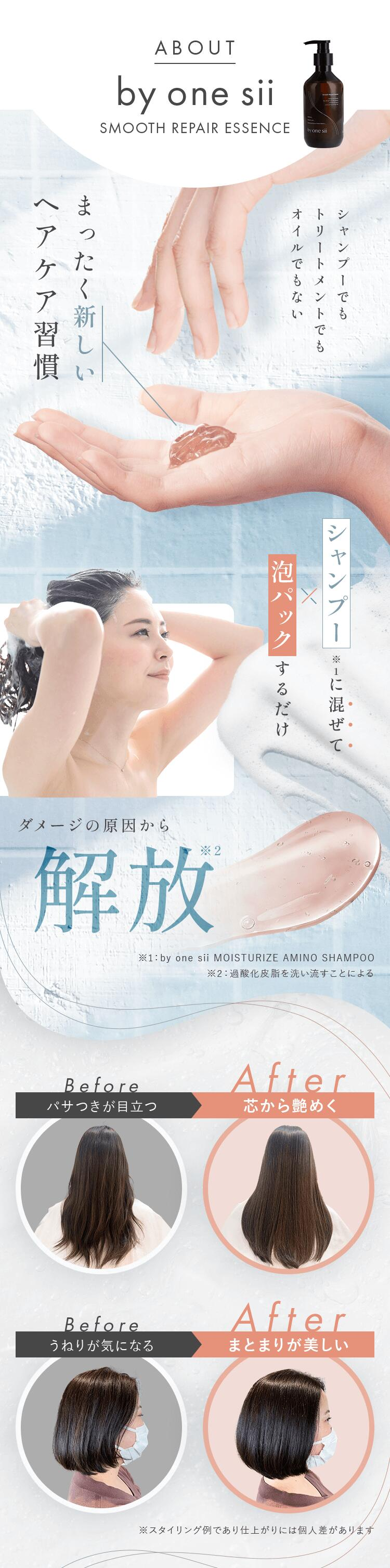 楽天市場】by one sii シャンプーに混ぜる美容液 大容量版