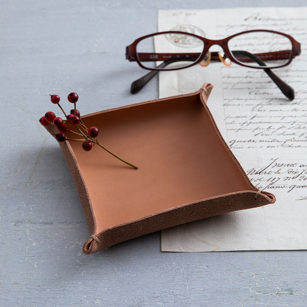 日本手芸普及協会通信講座〉手縫いレザークラフト本科 財布：キャメル