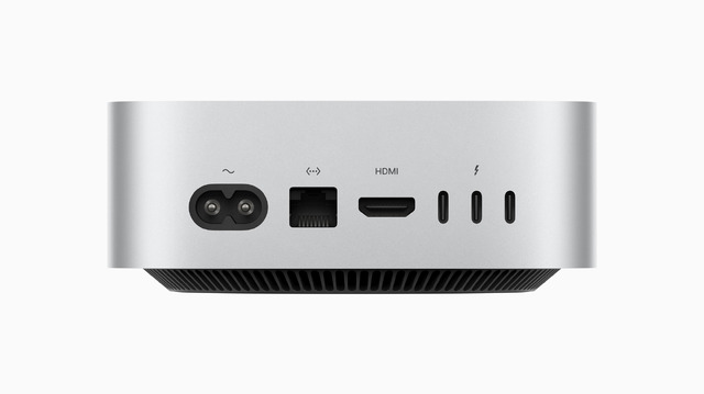 M4チップ搭載の新Mac mini発表、9万4800円から。12.7cm角に小型化、M4