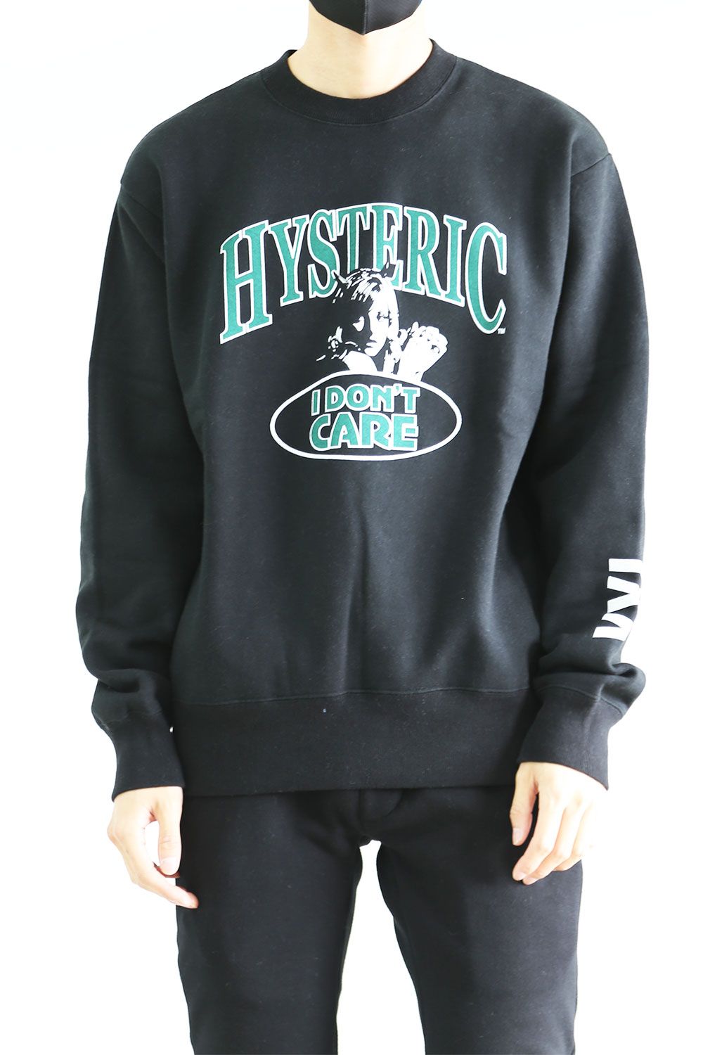 HYSTERIC GLAMOUR - I DON'T CARE スウェット / ブラック | Tempt