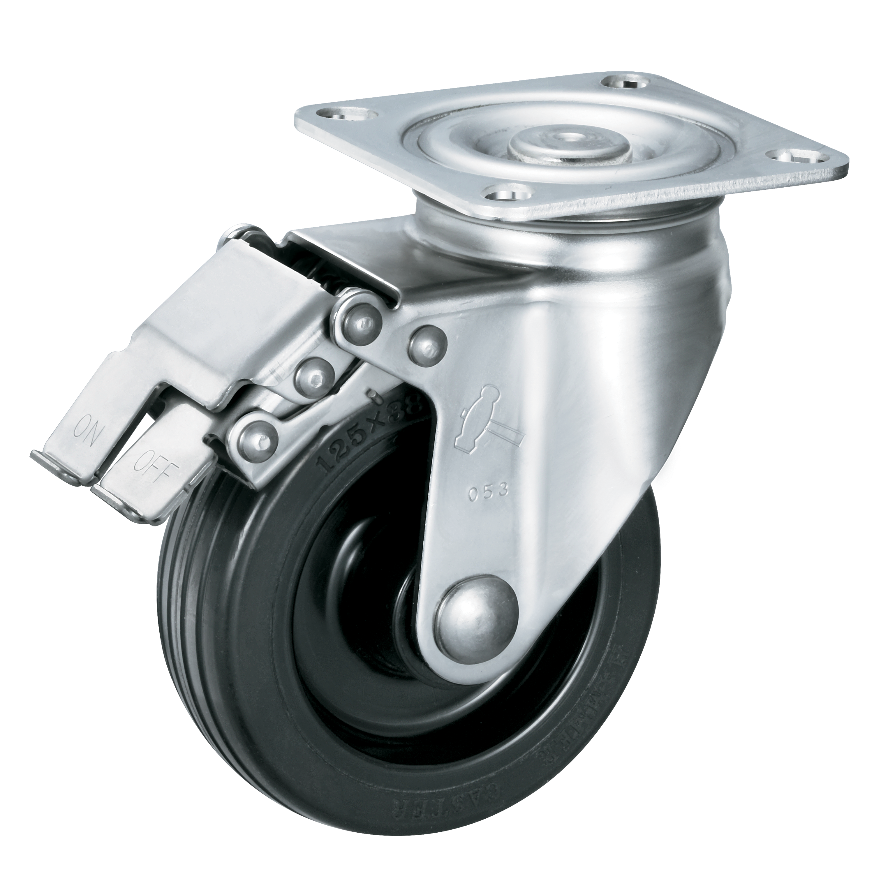 K-1315S-125-R ステンレス 自在キャスター | TAKIGEN | タキゲン製造