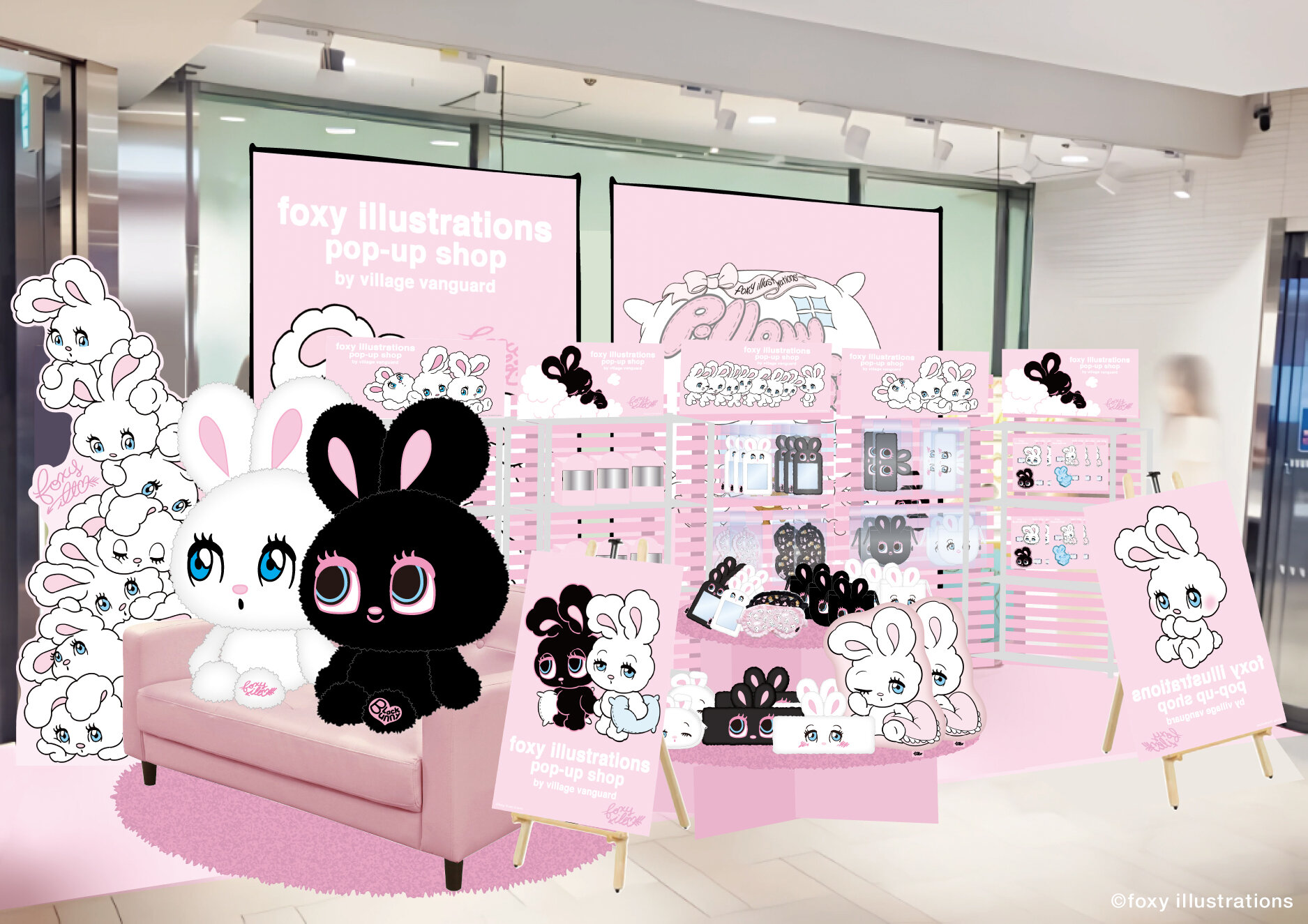イラストレーター foxy illustrationsの期間限定ショップ「foxy