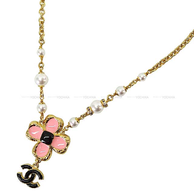 CHANEL シャネル ネックレス フラワー ココマーク パールチェーン