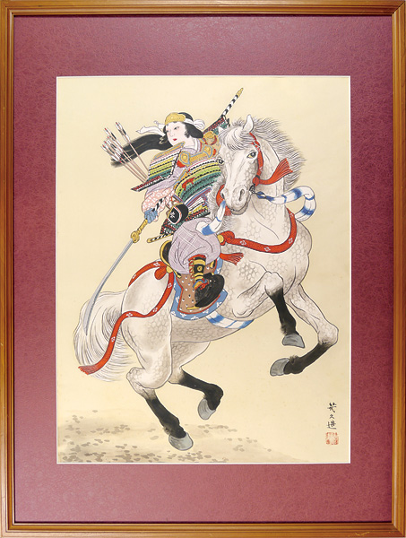 伊藤幾久造「肉筆画 巴御前」 | 山田書店美術部オンラインストア