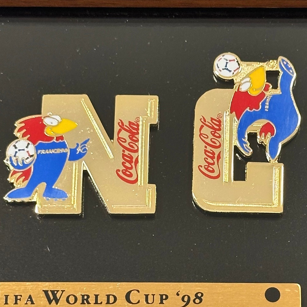 1998年 FIFA フランスワールドカップ コカ・コーラ ピンバッジ全7種