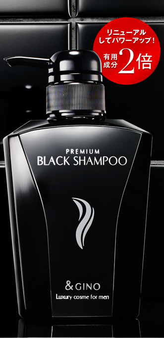 & GINO アンドジーノ プレミアムブラックシャンプー 2本セット アンド