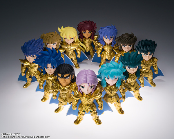 聖闘士星矢」“黄金聖闘士”12人がデフォルメフィギュア化！ サプライズ