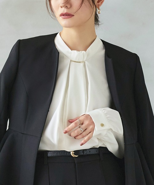 洗える ストレッチ ｜ 選べるデザイン フロントタック ボウタイ