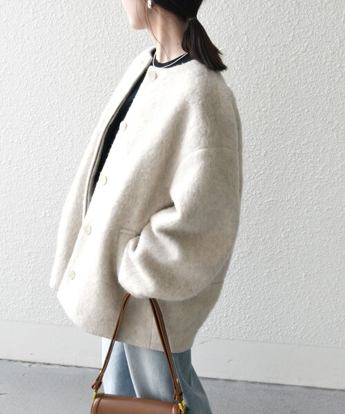 SHIPS any（シップス エニィ）の「SHIPS any: シャギー ノーカラー