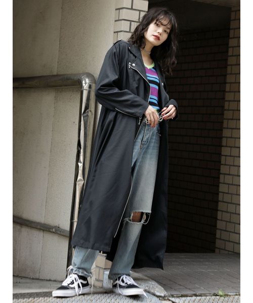 jouetie（ジュエティ）の「2WAYライダースギャザーワンピース