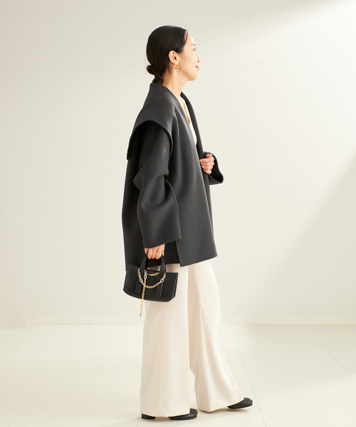 plage（プラージュ）の「《追加》ハミルトン DRAPE MIDDLE コート