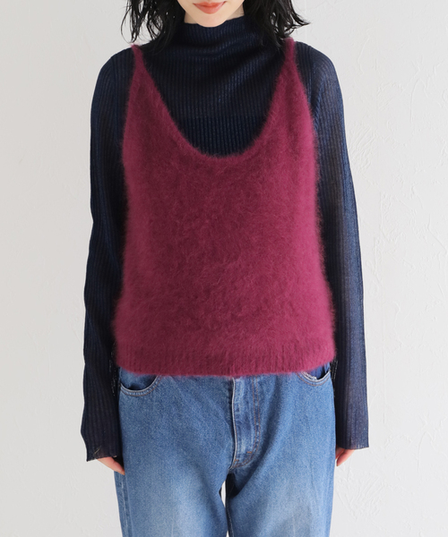 IENA LA BOUCLE ファーニットキャミソール IENA LA BOUCLE ファー