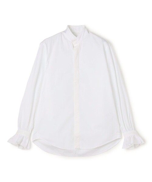 BOURRIENNE BOUDOIR コットン スタンドカラーシャツ（シャツ/ブラウス