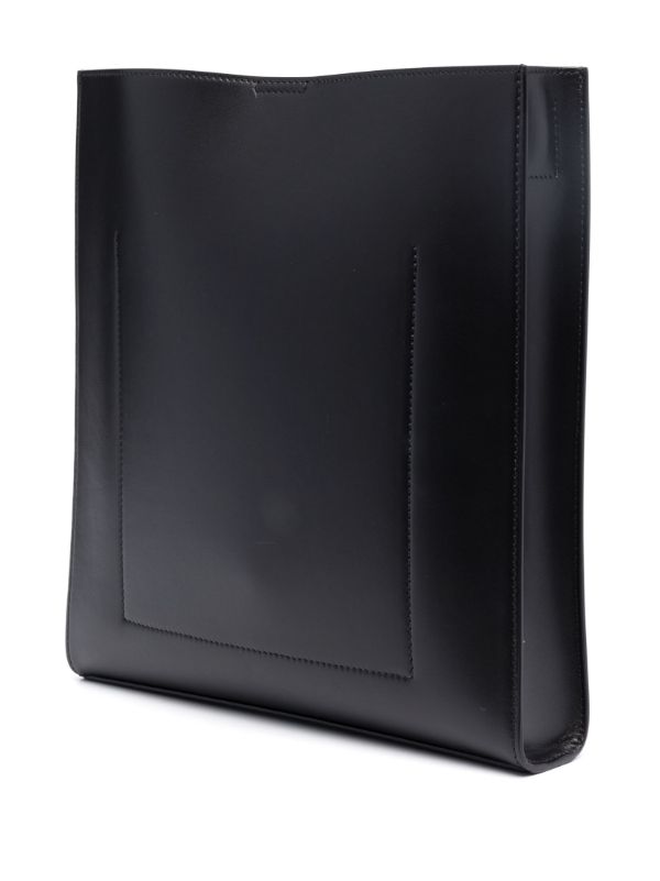 Jil Sander Medium Tangle Leather Shoulder Bag | Black | FARFETCH