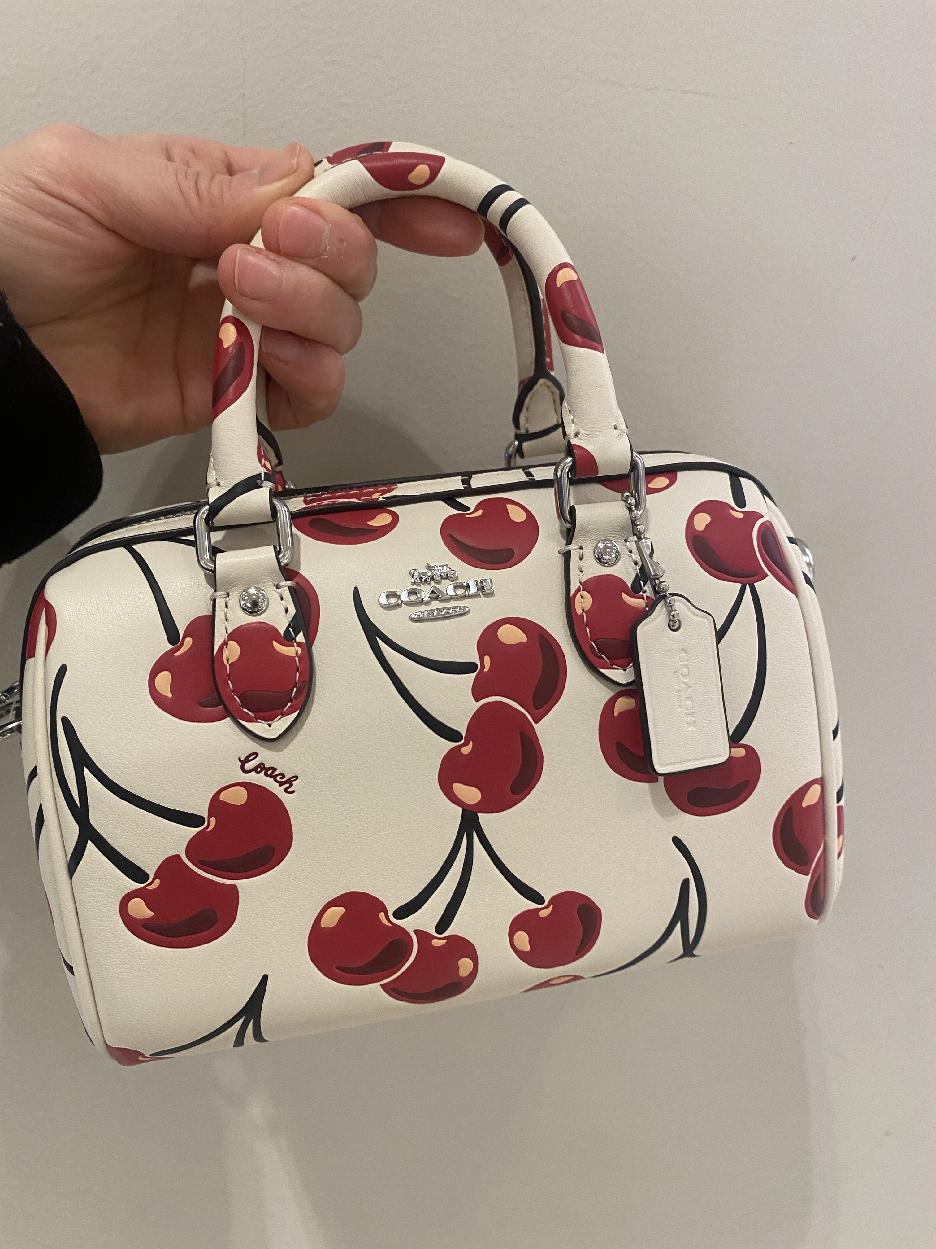 COACH】さくらんぼプリント＊ミニローアン クロスボディ CY745 (Coach