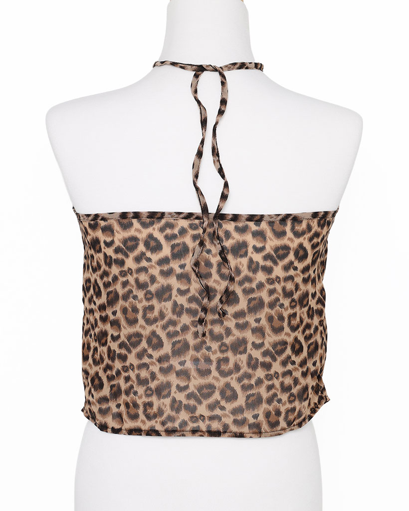 ヒョウ柄フリルキャミソール | ファッション通販サイト NUGU