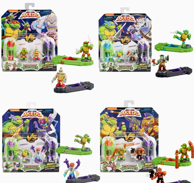 Akedo Teenage Mutant Ninja Turtles Versus Pack - The Smiley Barn