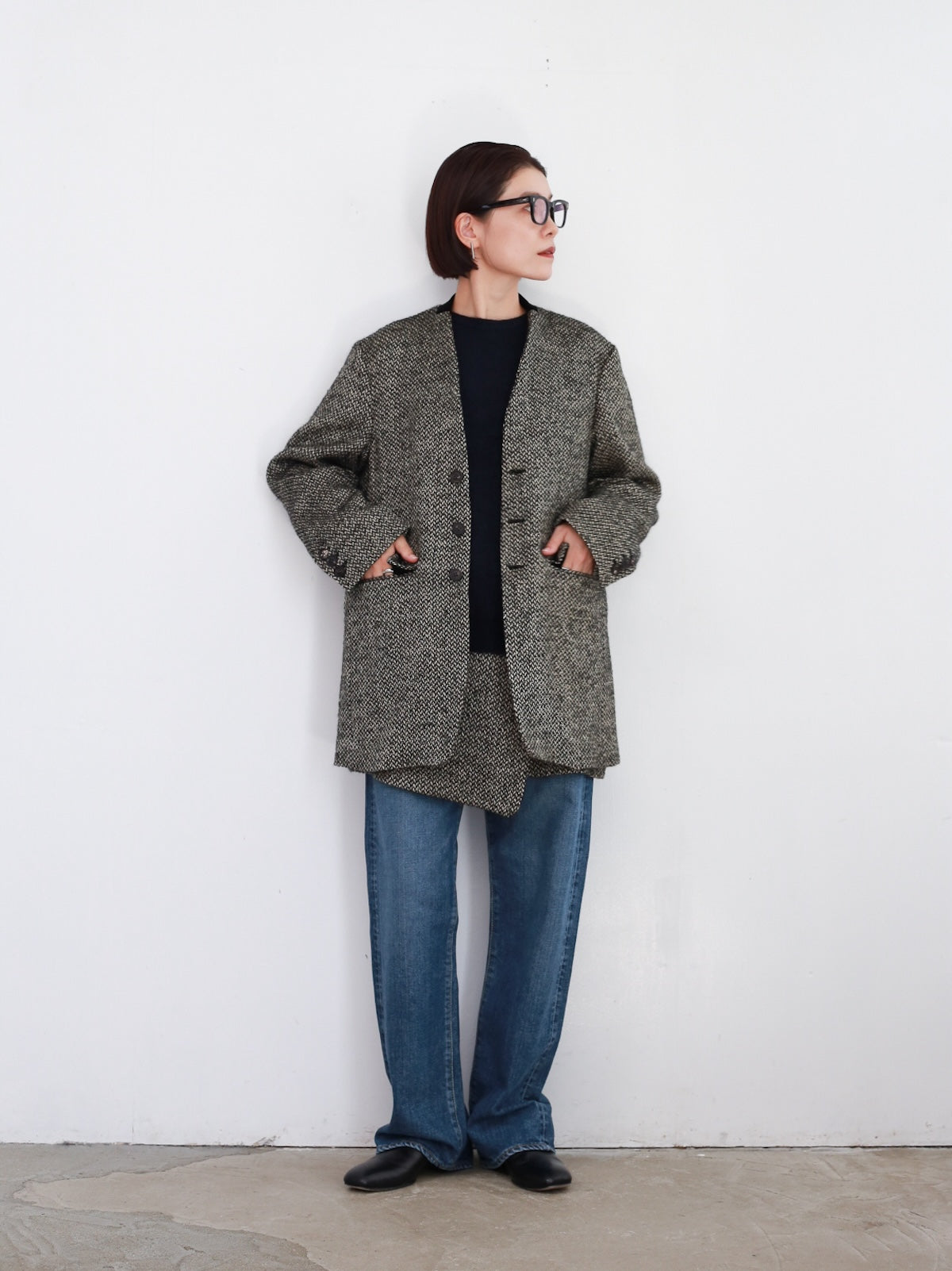 BISOWN MIX TWEED JACKET  WRAP SKIRT – Chum!