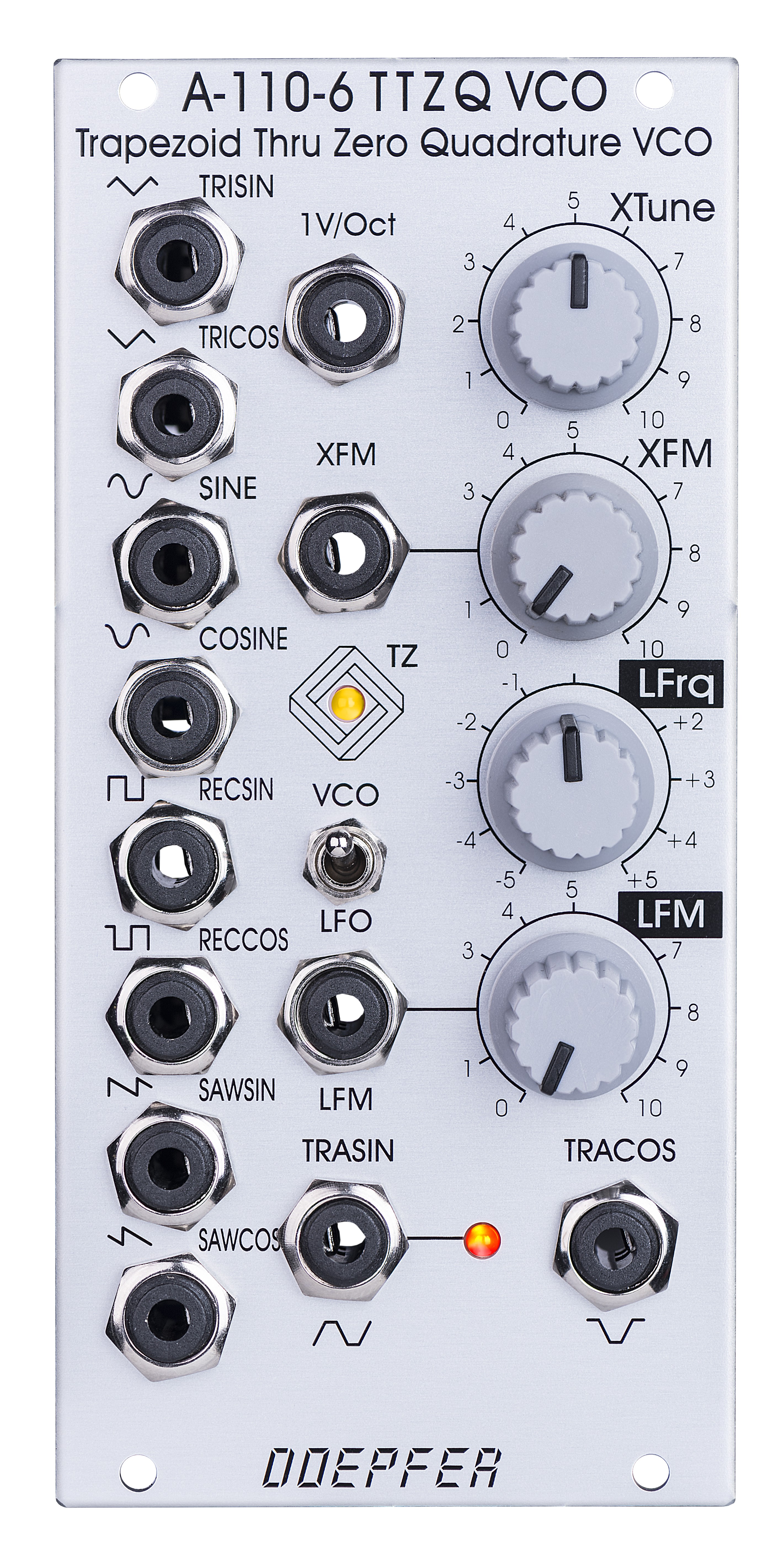 A-110-6 Trapezoid Thru Zero Quadrature VCO
