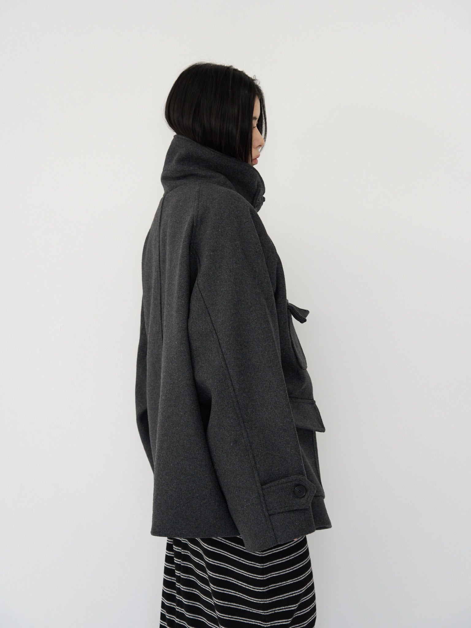 flap pocket wool coat – geeong