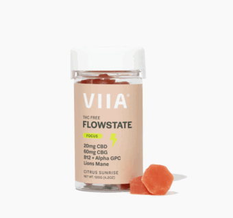 VIIA Citrus Sunrise Flowstate CBG+CBD Gummies | Hemp Haven