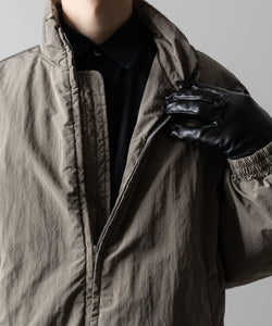 ssstein / シュタイン】WINDPROOF NYLON PADDED JACKET - TAUPE | 公式