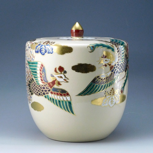 高橋敬典 唐松地紋 筒釜 | いとう鳳凰堂古美術店