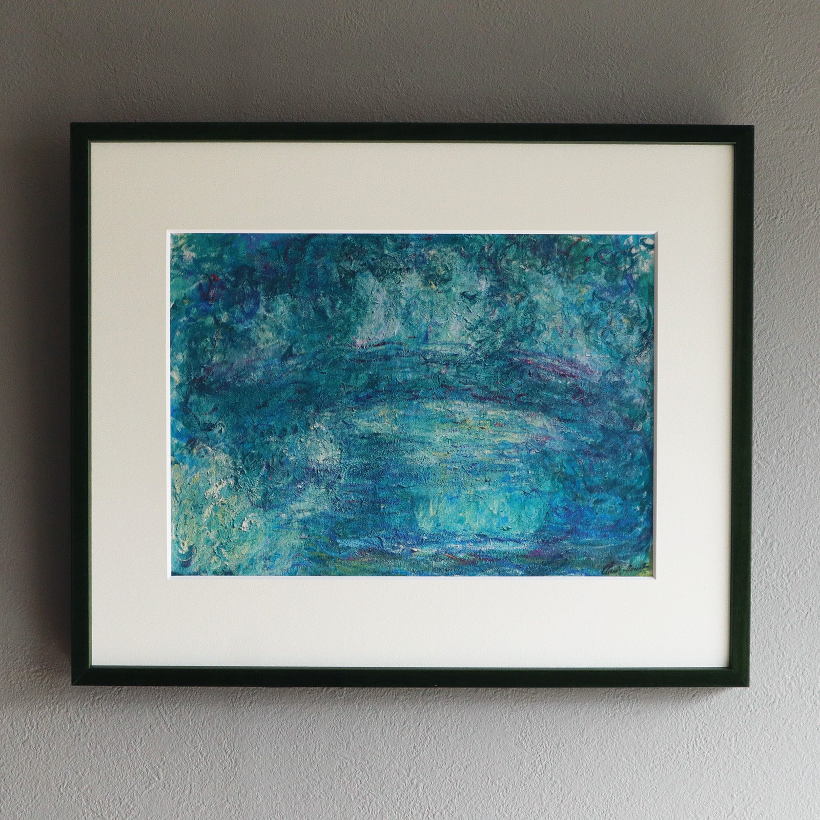 クロード・モネ 「日本の橋 (1918-1924)」アートポスター（フレーム