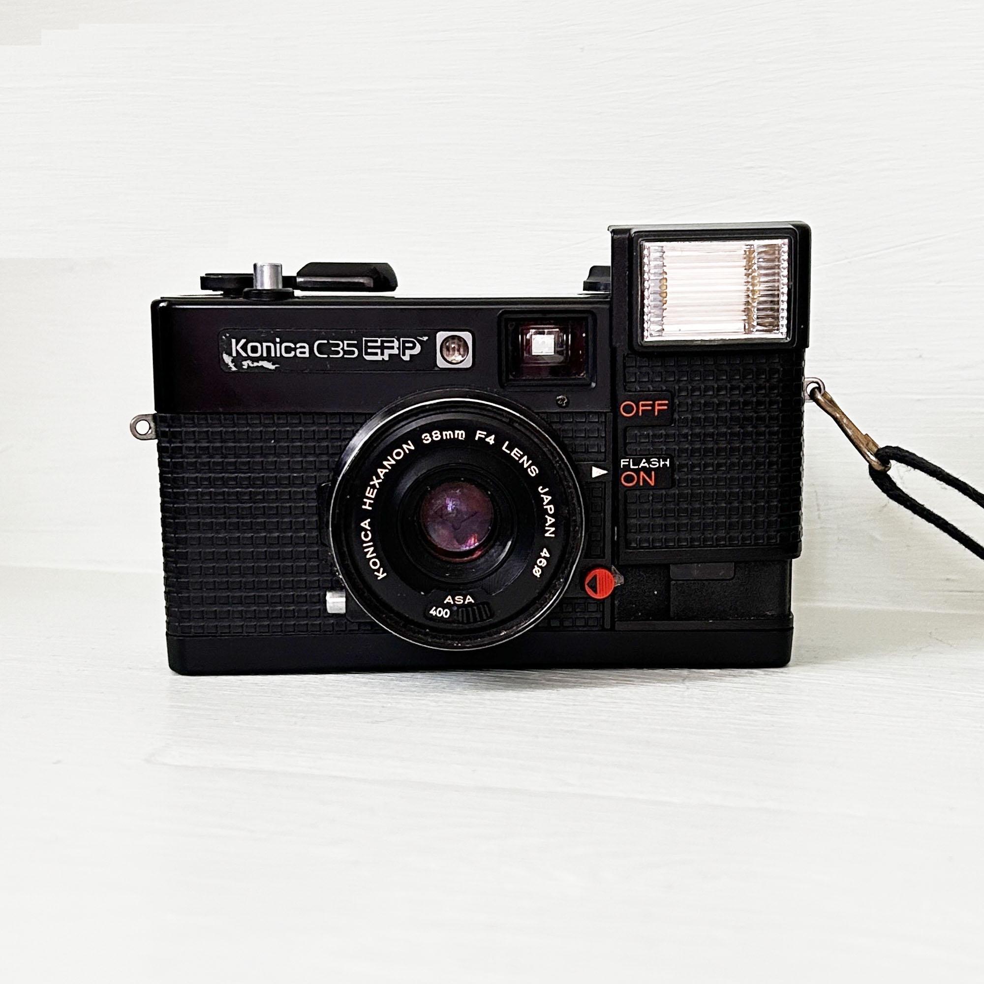Vintage Konica C35 EF3 Black /camera With /with Battery/ Hexanon