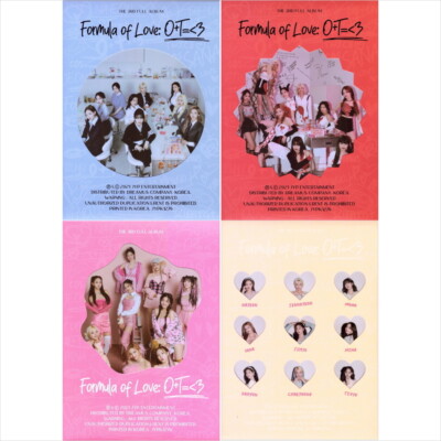 TWICE - Formula Of Love : O+T= 3 (All version Set) + Store Gift