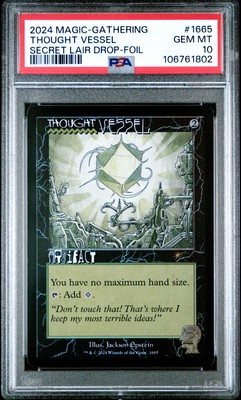 2024 MTG SECRET LAIR DROP FOIL #1665 THOUGHT VESSEL PSA 10 | eBay