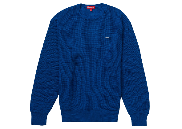 Supreme Small Box Ribbed Sweater FW23 Black Tan Royal Multi