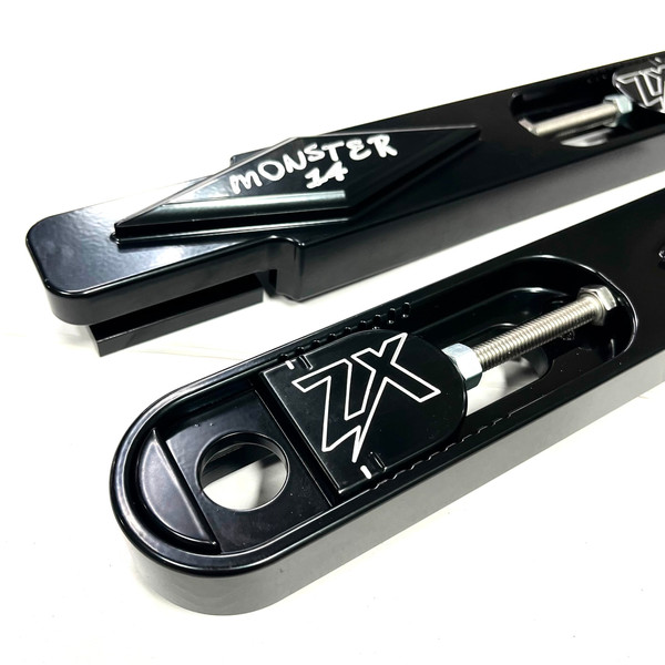 MONSTER BLACK ZX SWINGARM EXTENSIONS 9-14