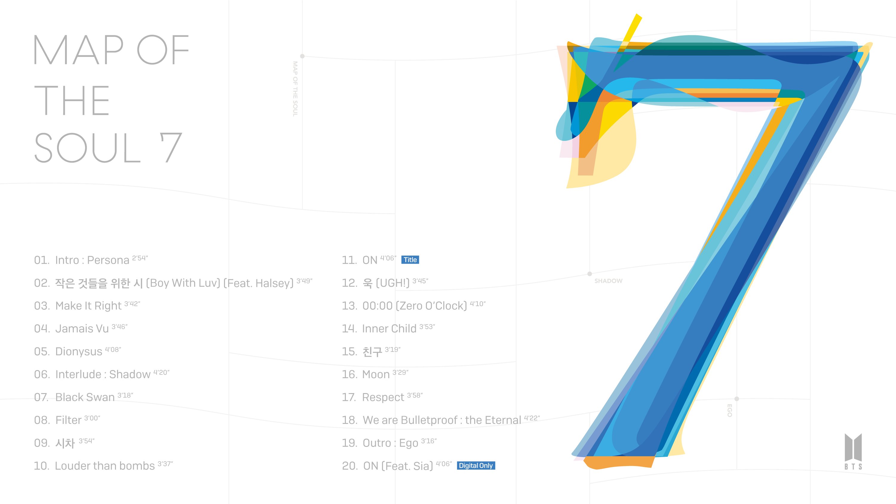 BTS - MAP OF THE SOUL: 7 (Tracklist) : r/kpop