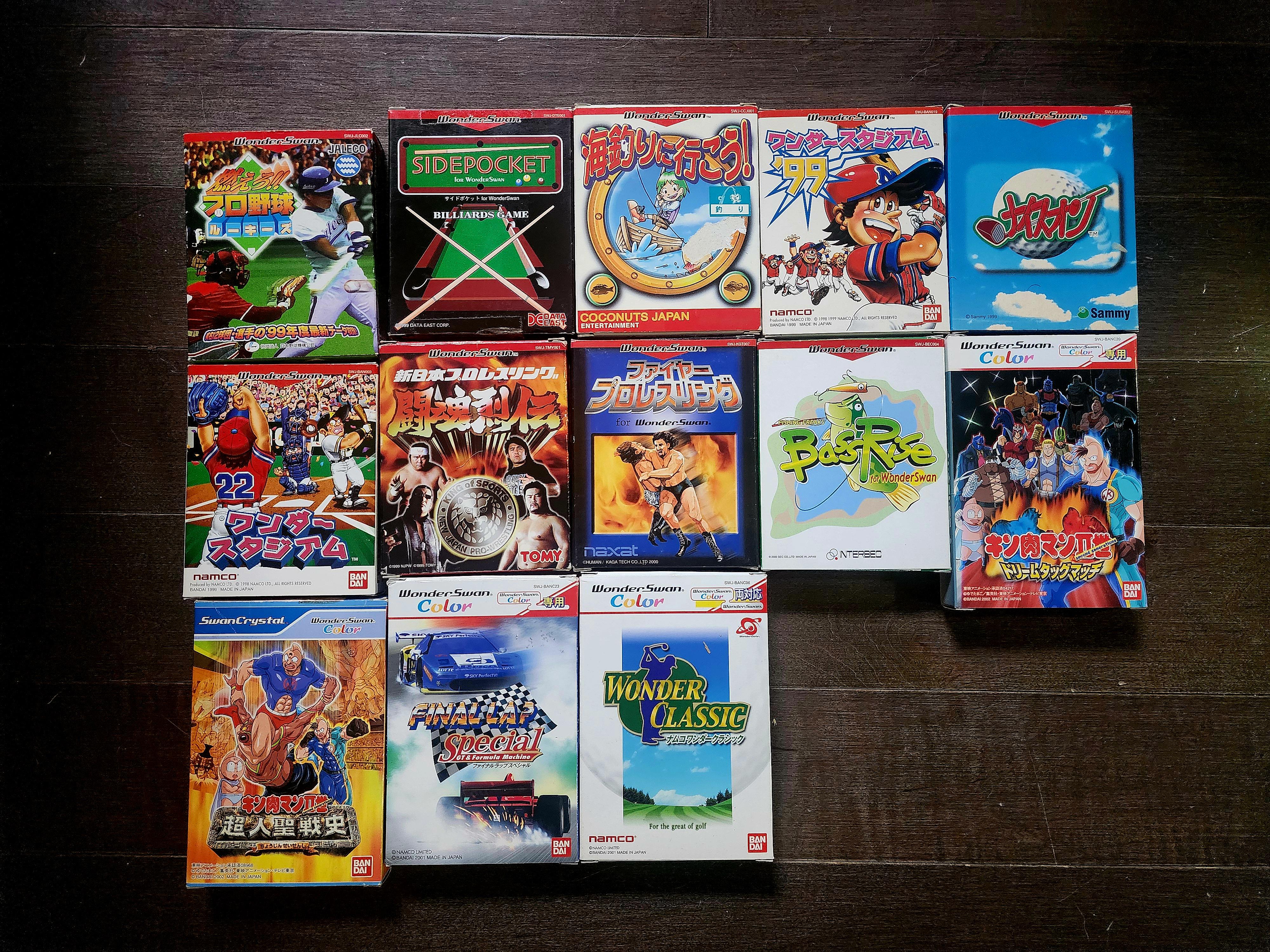 Sports games on Wonderswan. Another category of games easy to play
