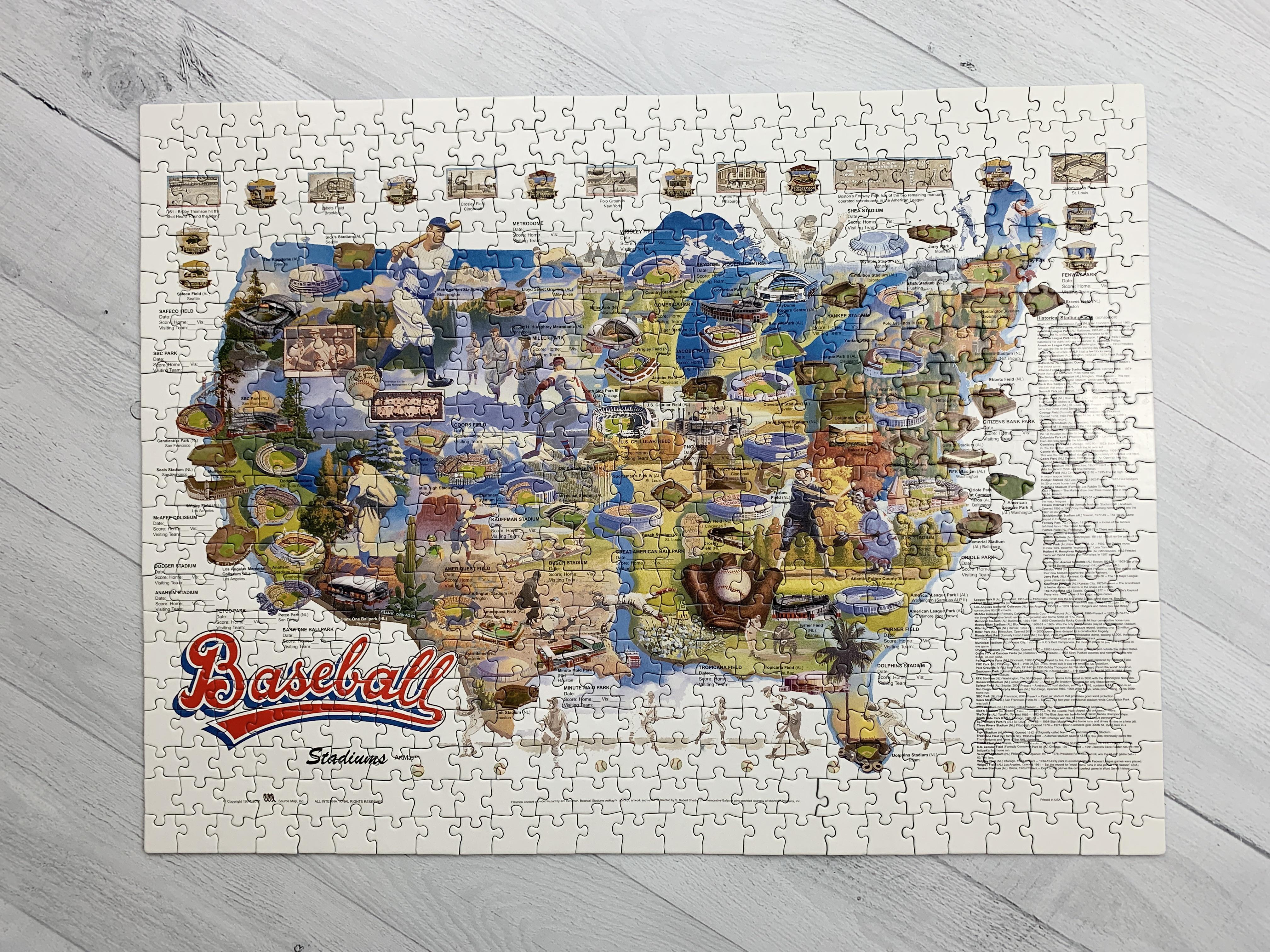 ENTRY) Baseball Stadiums of America - Channel Craft - 550 Pieces