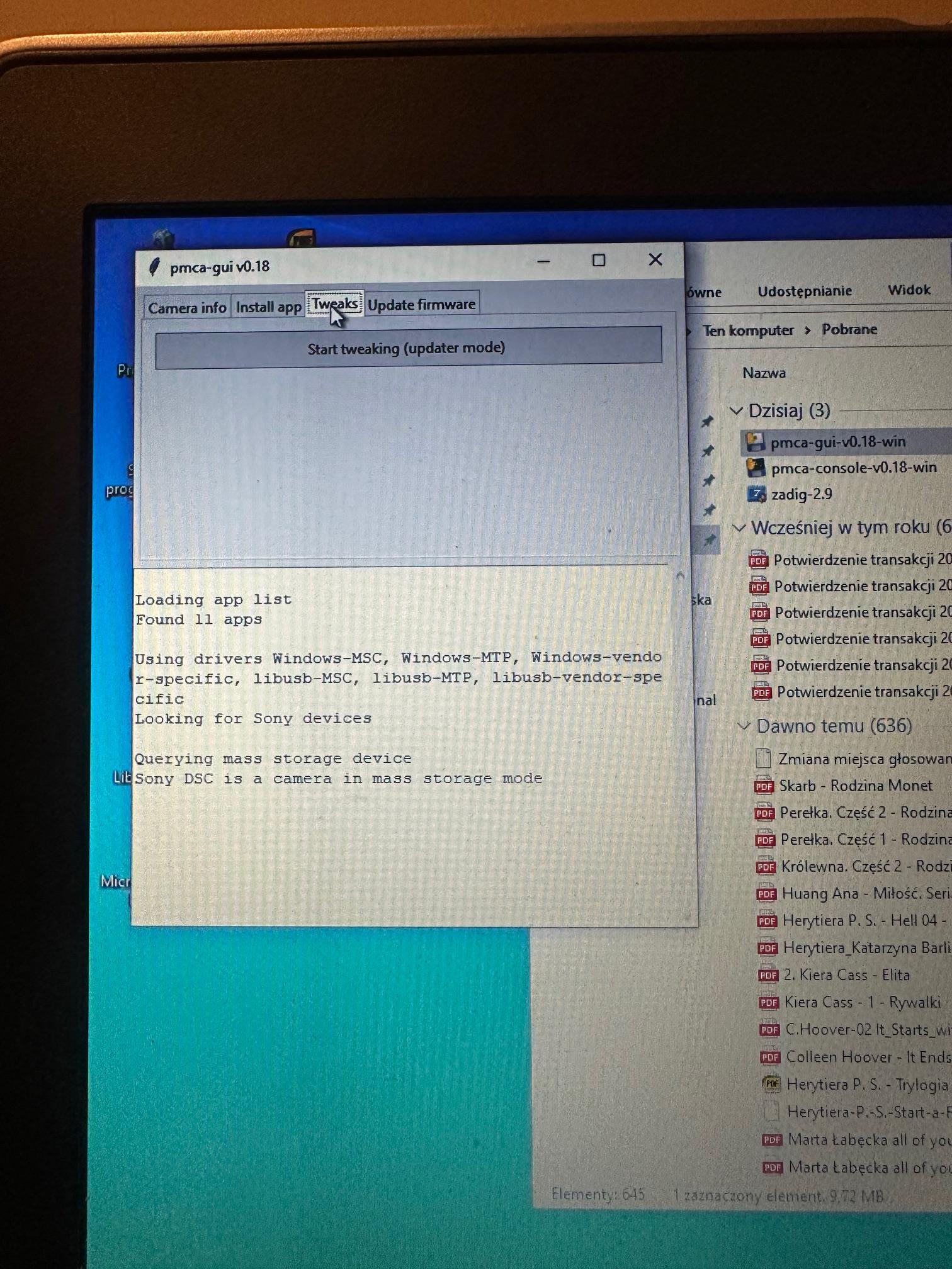 初めてのソニーのカメラを手に入れて、言語を英語に変えることができ