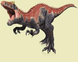 恐竜キングのサウロファガナクス。この恐竜のデザイン、マジで好きだわ