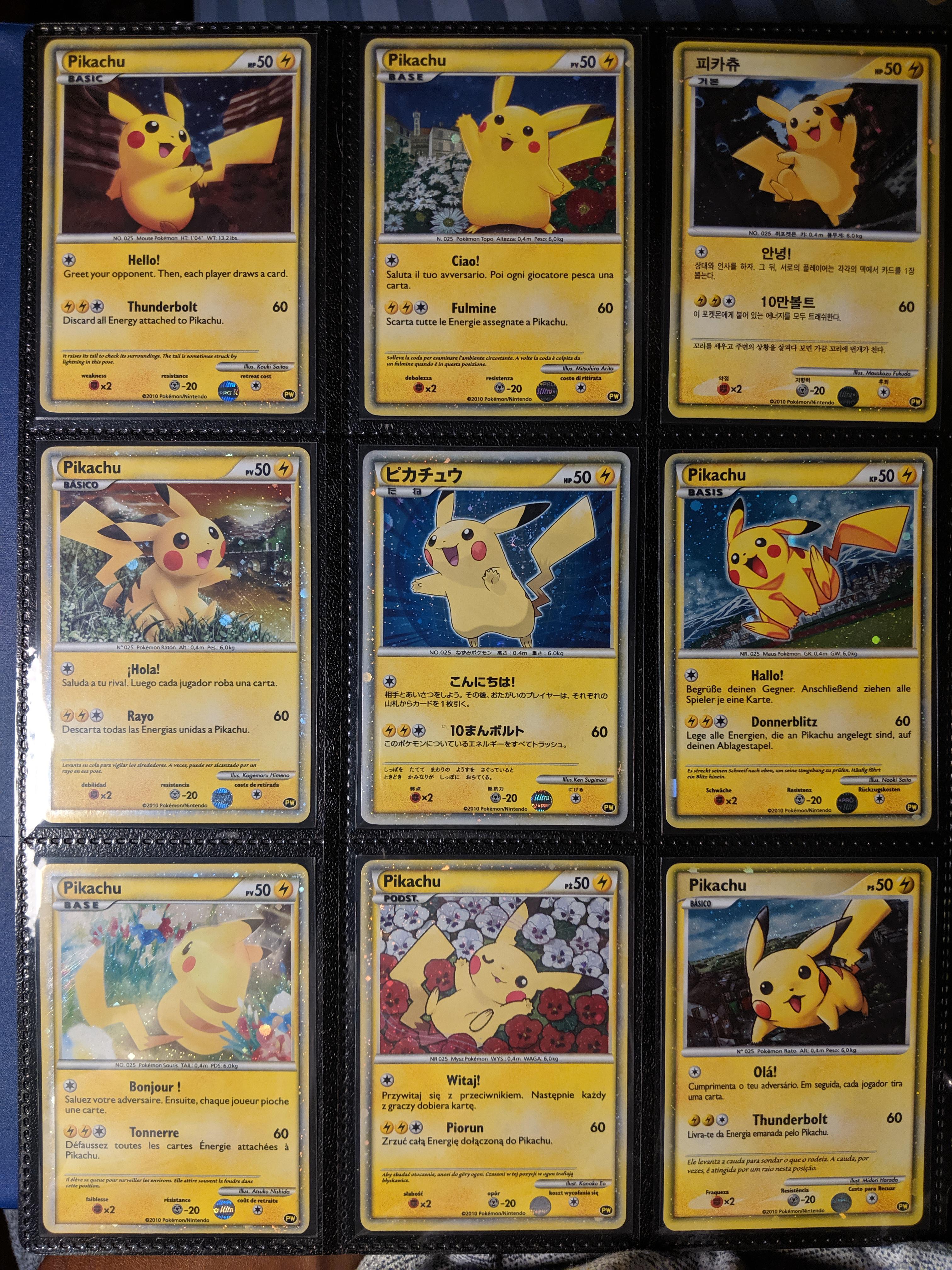 絶版プロモ= PWコンプリート ピカチュウ ワールドコレクション2010