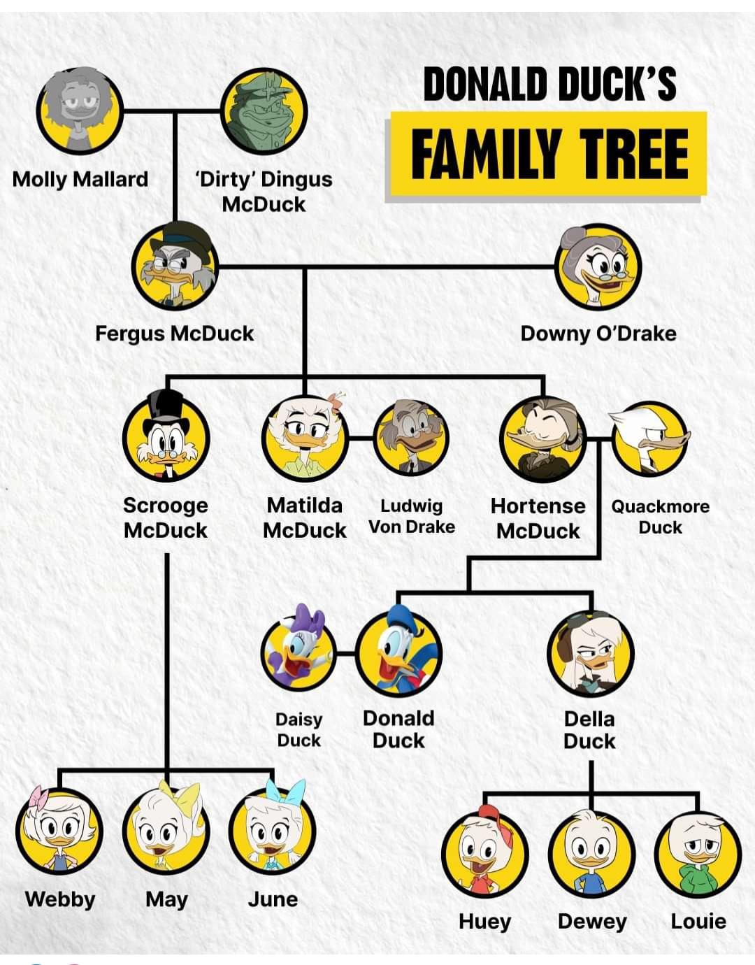 a cool guide to family tree of donald duck : r/coolguides