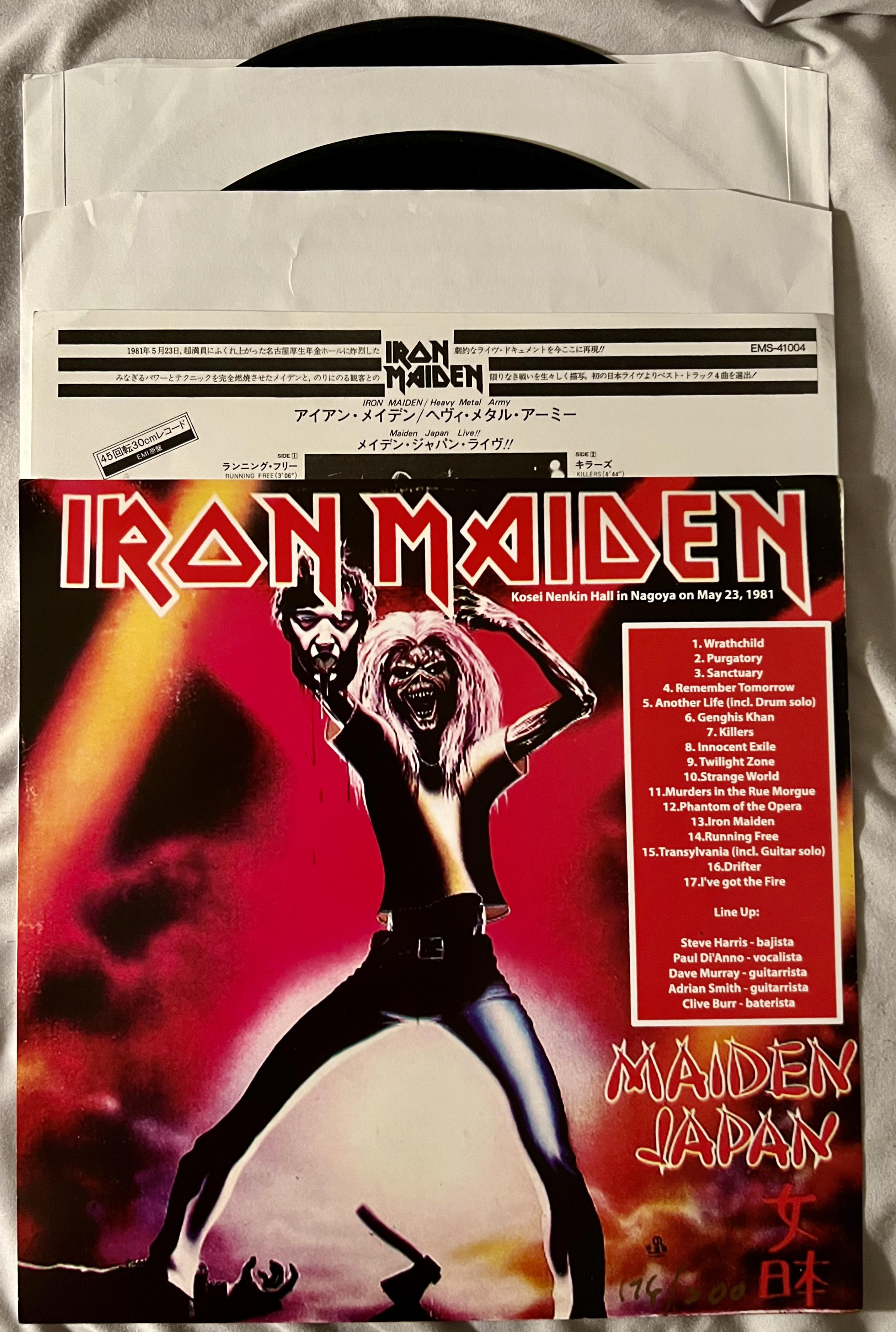 デレク・リッグスによる、アイアン・メイデン「Maiden Japan」の