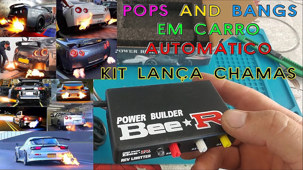 UNBOXING E INSTALAÇÃO Bee*r Rev Limiter Kit Lança-chamas Pops and