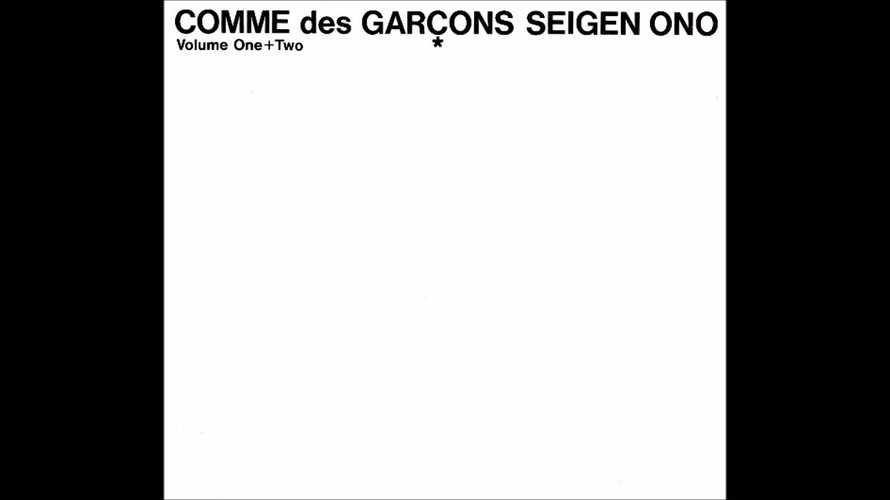 Seigen Ono – 13. Finale (Comme Des Garçons Vol.2, 1989') - YouTube