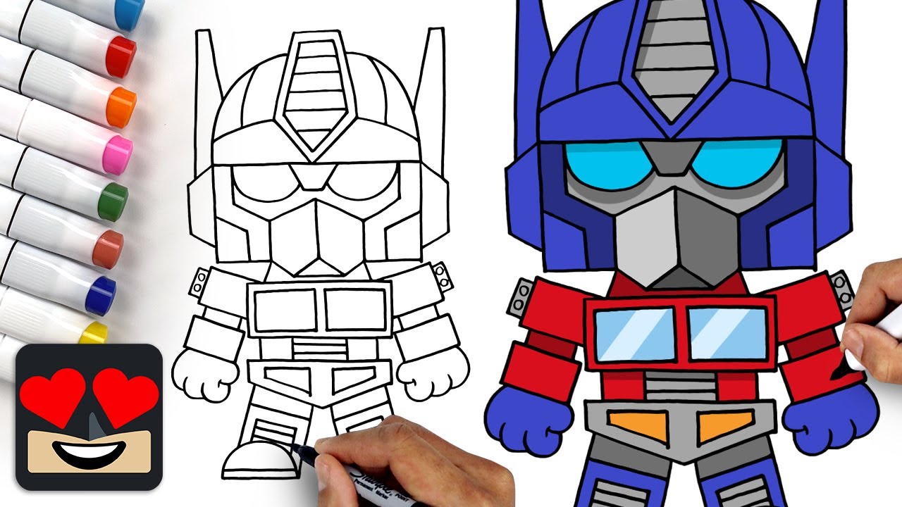 AMAZING How to Draw TRANSFORMERS - Optimus Prime - YouTube
