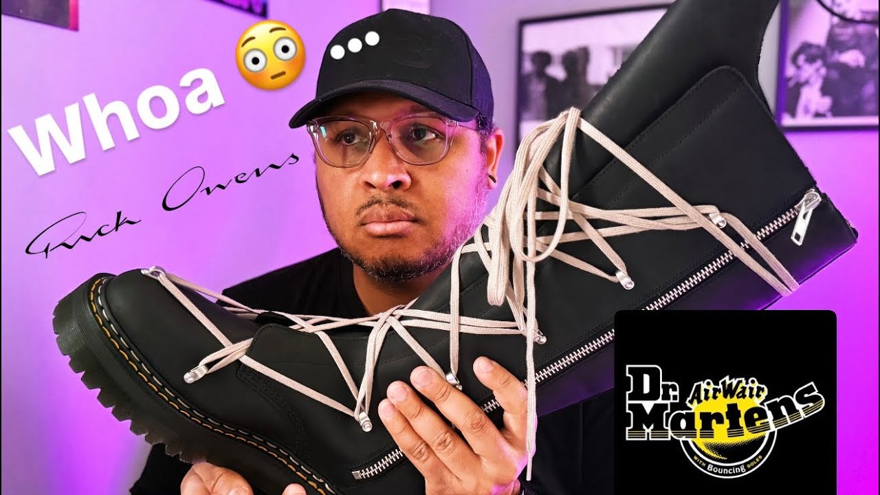 RICK OWENS x Doc Marten 1B60 QUAD SOLE PENTALACE BOOT review + on