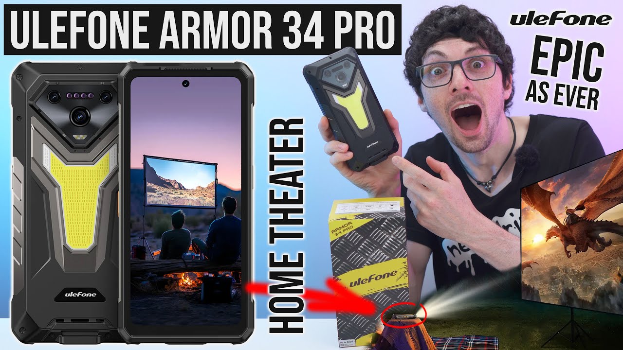 2025's Best Projector Rugged Phone! - Ulefone Armor 34 Pro Review
